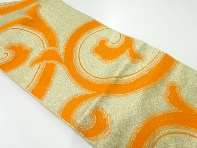 JAPANESE NAGOYA OBI / WOVEN ARABESQUE